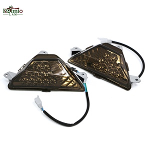 KOLMIO-LAM Compatible avec les clignotants LED avant pour <span class=keywords><strong>KAWASAKI</strong></span> <span class=keywords><strong>NINJA</strong></span> 250 300 400 <span class=keywords><strong>650</strong></span> 1000/<span class=keywords><strong>SX</strong></span> ZX6R Z1000SX - Product Image 1