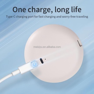 Espejo de Maquillaje LED de Marca Privada, 3 Colores, Mini Espejo Cosmético Disponible, Espejo LED Recargable - Product Image 3