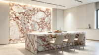 Article populaire |   Marbre rouge Bulgari de qualité supérieure, idéal pour les suites de luxe, les halls, les escaliers et les comptoirs intérieurs