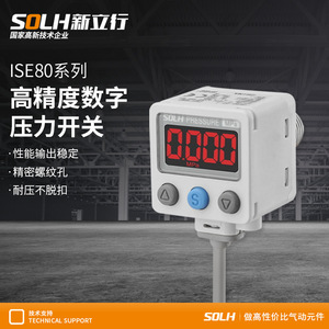 Manómetro Digital de Alta Precisión ISE80, Caja de Acero Inoxidable, 100 mm, Tipo Trasero, Modelo ISE80-02-R/ISE80-02-T - Product Image 4