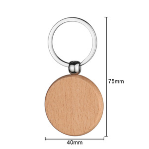 Porte-clés <span class=keywords><strong>en</strong></span> <span class=keywords><strong>bois</strong></span> vierges gravés au laser, forme rectangle, motif <span class=keywords><strong>maison</strong></span> diamant, pour personnalisation DIY, souvenir - Product Image 3