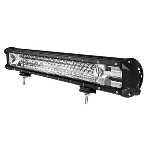 12v 24v 22 32 42 52 inç Led ışıklı çubuklar 2 satır 180w 240w 360w Offroad sürüş 4x4 50 inç 12d kavisli kamyon araba Led ışık çubuğu