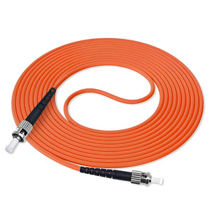 Câble de raccordement en <span class=keywords><strong>fibre</strong></span> <span class=keywords><strong>optique</strong></span> ST/UPC-ST/UPC 3,0 mm Multimode MM <span class=keywords><strong>Orange</strong></span> Simplex 50/125 OM2 1 Gbit/s pour connecteur de panneau de brassage - Product Image 1