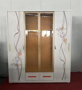 Armoire de chambre à coucher personnalisée penderie en métal organisateur de vêtements placard porte en verre armoire de rangement placard meubles de salon - Product Image 2