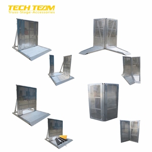 Barrière d'événement en alliage d'aluminium TECHTEAM A-BAR03 <span class=keywords><strong>de</strong></span> 3 mm d'épaisseur avec verrouillage pour concerts et sécurité scénique - Product Image 6