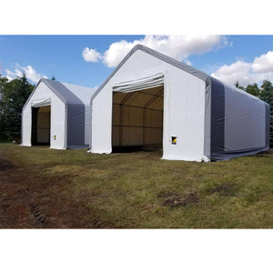 Bâtiment de stockage préfabriqué en tissu pour l'extérieur, imperméable, avec toit en PVC, garage ou tente de garage - Product Image 1