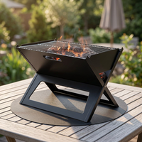 Vente directe d'usine : Barbecue pliant portable pour cuisine extérieure, foyer extérieur personnalisé pour jardin
