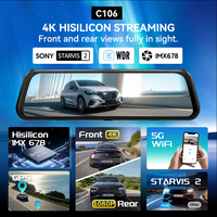 Caméra embarquée AI 4K avant et arrière avec WiFi, GPS, ADAS, assistance au conducteur, vision nocturne Sony 678, capteur G, enregistrement en boucle pour voitures
