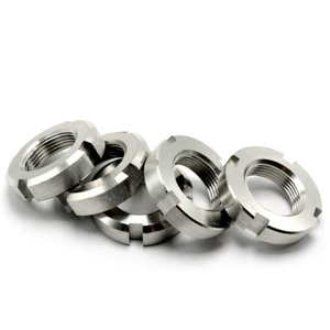 Tùy chỉnh din981 thép không gỉ 304/316 mang máy <span class=keywords><strong>Nuts</strong></span> cho xây dựng công nghiệp rãnh locknuts - Product Image 6