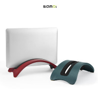 Grossiste SAMDI Support en bois pour ordinateur portable peu encombrant Support vertical simple pour support de bureau Tablette pour ordinateur portable