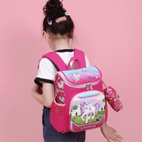Sac à dos unisexe pour enfants de l'école primaire, 15 pouces, étanche, avec fermeture éclair, imprimé dessin animé, coque en EVA, 2026