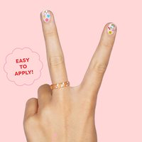 Mode PVC époxy autocollant 3D amovible pour les filles bricolage gemme ongles et boucle d'oreille décoration personnalisable