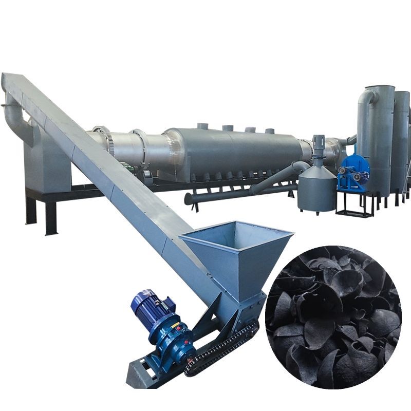 Wood Carbonization Pyrolysis Furnace Biochar Making