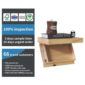 Kệ treo tường đa năng tích hợp ngăn bí mật, kệ gỗ treo tường có ngăn giấu đồ - Product Image 1