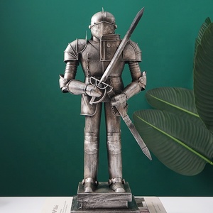 Yeni uluslararası senkron listelenen ofis dekorasyon gümüş demir zırh modeli ev ofis dükkanı Pub dekoratif Metal Model zırh - Product Image 3