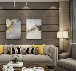 Carta da Parati 3D a Righe per Decorazione Casa, Camera da Letto, <span class=keywords><strong>Soggiorno</strong></span>, Sala da Pranzo, Effetto Pelle e Venature <span class=keywords><strong>del</strong></span> Legno - Product Image 4