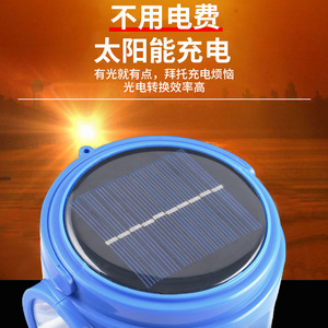 Solar <b>LED</b> Camping <b>Lantern</b> 200W <b>Rechargeable</b> Outdoor Lighting For Camping And Emergency Use - Product Image 4