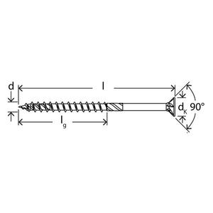 FISCHER - 670517 Vis pour panneau de particules blanc galvanisé Pozidriv à tête fraisée plate et filetage partiel FPF II CZP BC - Product Image 3