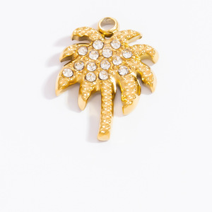 จี้สแตนเลสทรงต่างๆ ชุบทอง 18k สำหรับทำสร้อยคอ อุปกรณ์ทำเครื่องประดับ DIY - Product Image 5