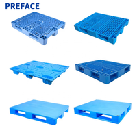 Preface Euro Wholesale : Nouvelles palettes en plastique HDPE robustes 1200x1200 à 9 pieds, à faible coût, pour le stockage, du fabricant