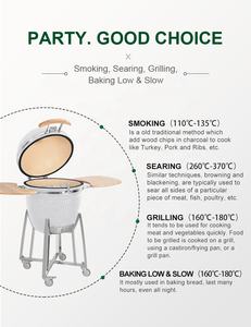 Décorations de <span class=keywords><strong>Barbecue</strong></span> KAMADO, ruban fumoir, grill à cocktail, pour fêtes en plein air - Product Image 5