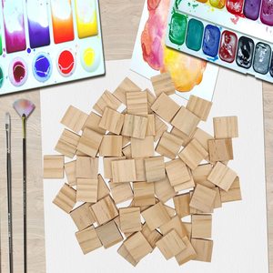200 pièces carreaux de <span class=keywords><strong>lettres</strong></span> vierges en <span class=keywords><strong>bois</strong></span> inachevé carreaux de Scrabbles vierges en <span class=keywords><strong>bois</strong></span> pour bricolage artisanat fournitures décoration - Product Image 5