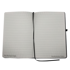 Nouveauté Carnet à couverture rigide en cuir PU doux au toucher, logo personnalisé, écologique, bande élastique, pour hommes d'affaires, bureau, direction, quotidien - Product Image 5