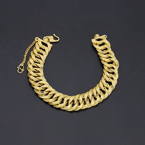 Jxx New Arrival Dubai Fashion Design 24k Gold Plated Brass Bracelet Zircon Stone Wholesalers Bracelet <b>Bangles</b> - Product Image 2