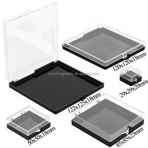 Boîte à bijoux transparente SUNSHING en plastique, étui de rangement pour pierres précieuses, conteneurs pour badges, présentoir d'échantillons en acrylique avec couvercle à charnière - Product Image 2