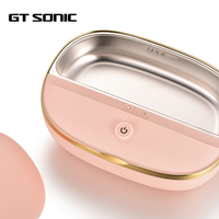 GTSONIC GT-M1 UV Mini Portable Electric 45KHz Sonicator 8W Kontrol Sentuh 5 Menit Mati Otomatis ABS Pembersih Ultrasonik Rumah Tangga