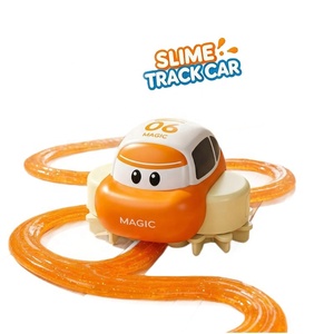 Set Giocattolo per Bambini con Auto su Pista di Slime Creativa, Percorsi Personalizzabili, Fango Magico Cristallino, Pista Elettrica per Auto - Product Image 1