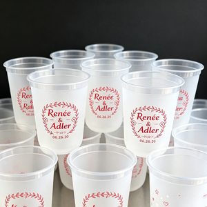 Vaso de Plástico Reutilizable de 16 oz/12 oz para Estadios, Moderno, para Vino, Bebidas, con Acabado Esmerilado, para Eventos, Bodas, Catering, Entrega Rápida - Product Image 1