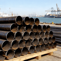 Fournisseur d'usine de tubes ronds galvanisés, tubes en acier au carbone laminés à chaud sans soudure de grand diamètre pour structures en acier