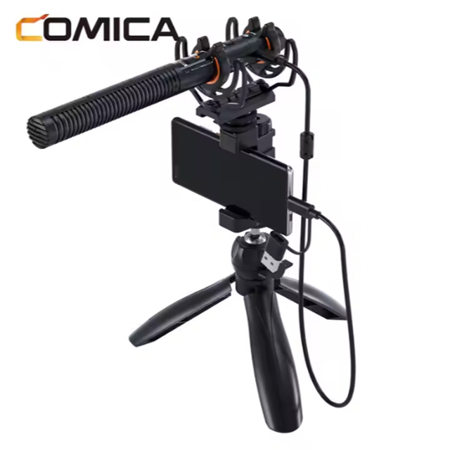 COMICA VM40 2.4G Super Cardioid Dual-Channel Wireless Lavalier Microphone for Smartphone Camera PK VM30