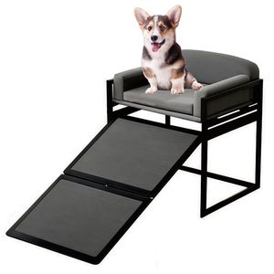 Cama Elevada para Perros ZMaker 2026 con Marco Metálico Personalizable, Rampa Plegable Antideslizante con Cojín - Product Image 1