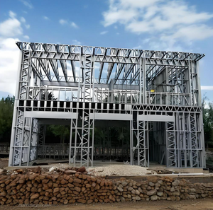 Kit <span class=keywords><strong>de</strong></span> <span class=keywords><strong>maison</strong></span> préfabriquée moderne en acier léger, <span class=keywords><strong>maison</strong></span> à ossature métallique pour villa, <span class=keywords><strong>construction</strong></span> modulaire - Product Image 2