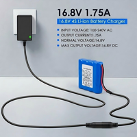 Chargeur de batterie lithium rechargeable 16,8 V 1,75 A, mode de charge CC CV pour packs de batteries Li-ion 4S 14,8 V 16,8 V