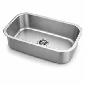 Évier de cuisine rectangulaire TADT en acier inoxydable brossé, à montage sous plan, avec robinet, garantie 5 ans, extra profond - Product Image 6