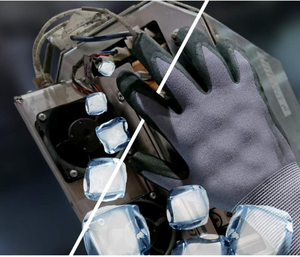 Gants de sécurité en nitrile ultra-légers 34-844 avec poignet tricoté et doublure en nylon micro-mousse/micro-points, taille XL - Product Image 3