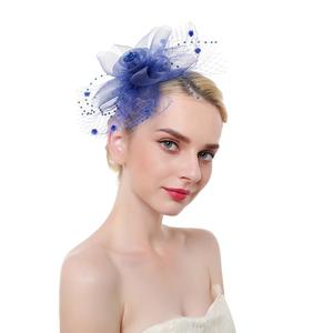 Sombreros Elegantes de Sinamay con Plumas para Dama, Estilo Iglesia, 2021 - Product Image 4