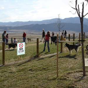 Panneau d'avertissement personnalisé en usine de haute qualité durable et étanche à la rouille sans caca ni pipi pour chien - Product Image 1