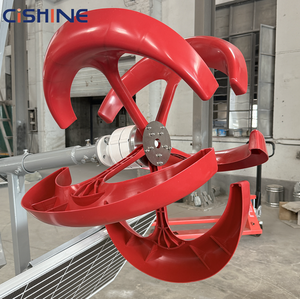 CISHINE เครื่องกำเนิดไฟฟ้าพลังงานลมแกนตั้ง 300-1000W ใบพัดรูปตัว C สีแดง เสียงรบกวนต่ำสำหรับไฟถนนพลังงานแสงอาทิตย์สวนระบบออฟกริด S-VWT-3 - Product Image 4
