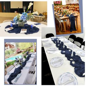 <span class=keywords><strong>Chemin</strong></span> <span class=keywords><strong>de</strong></span> <span class=keywords><strong>table</strong></span> en gaze <span class=keywords><strong>de</strong></span> coton 10FT, rustique et romantique, pour <span class=keywords><strong>mariage</strong></span>, fête, baby shower - Product Image 4