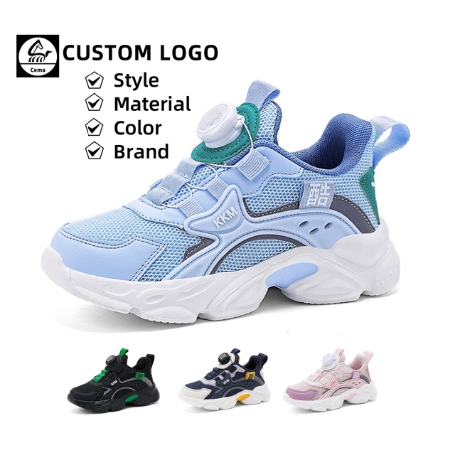 Cema OEM & ODM Shoes Factory on Cloud Platform Ultra Lightweight Running Kids Shoes for Unisex Children Teenager Sport