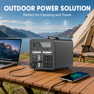 Générateur solaire portable à onde sinusoïdale pure haute capacité LiFePO4 600W 2000W pour la maison, le camping et les situations d'urgence - Product Image 2