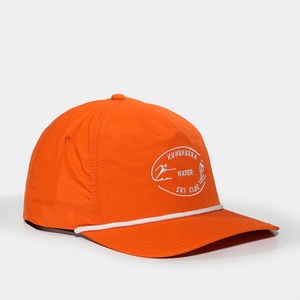 Casquette Snapback en Nylon Brodé à 5 Panneaux, Logo Personnalisé OEM, Couleur Fraîche, Visière Légèrement Courbée avec Cordon - Product Image 5