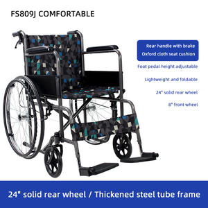 Silla de ruedas plegable para el hogar y el <span class=keywords><strong>Hospital</strong></span>, plegable, Manual, ligera, precio del proveedor, FS809 - Product Image 2