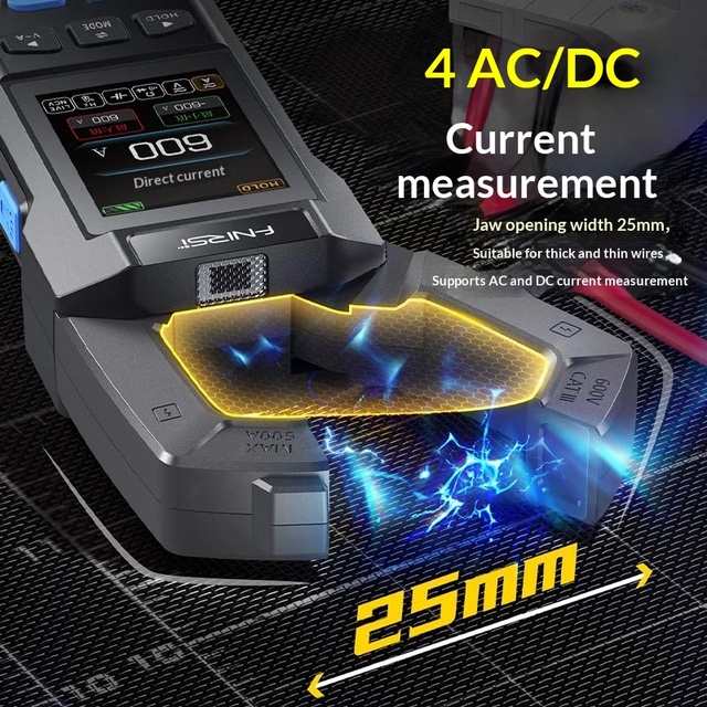 Clamp-type Multimeter FNIRSI DMC100 High-precision Anti-burn Digital Ammeter Intelligent Fully Automatic Electrician-specific