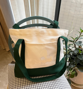 Sac en toile personnalisé, sac fourre-tout en toile de coton réutilisable, sac de shopping en toile pour femmes avec logo - Product Image 5