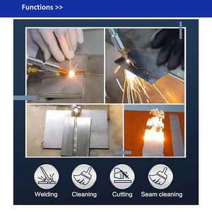 เครื่องเชื่อมเลเซอร์แบบระบายความร้อนด้วยน้ำ 4-in-1 สำหรับทำความสะอาดพื้นผิวโลหะ ตัดโลหะ ขนาดเล็ก เคลื่อนย้ายได้ ผู้ผลิตจำหน่าย Four-i - Product Image 4